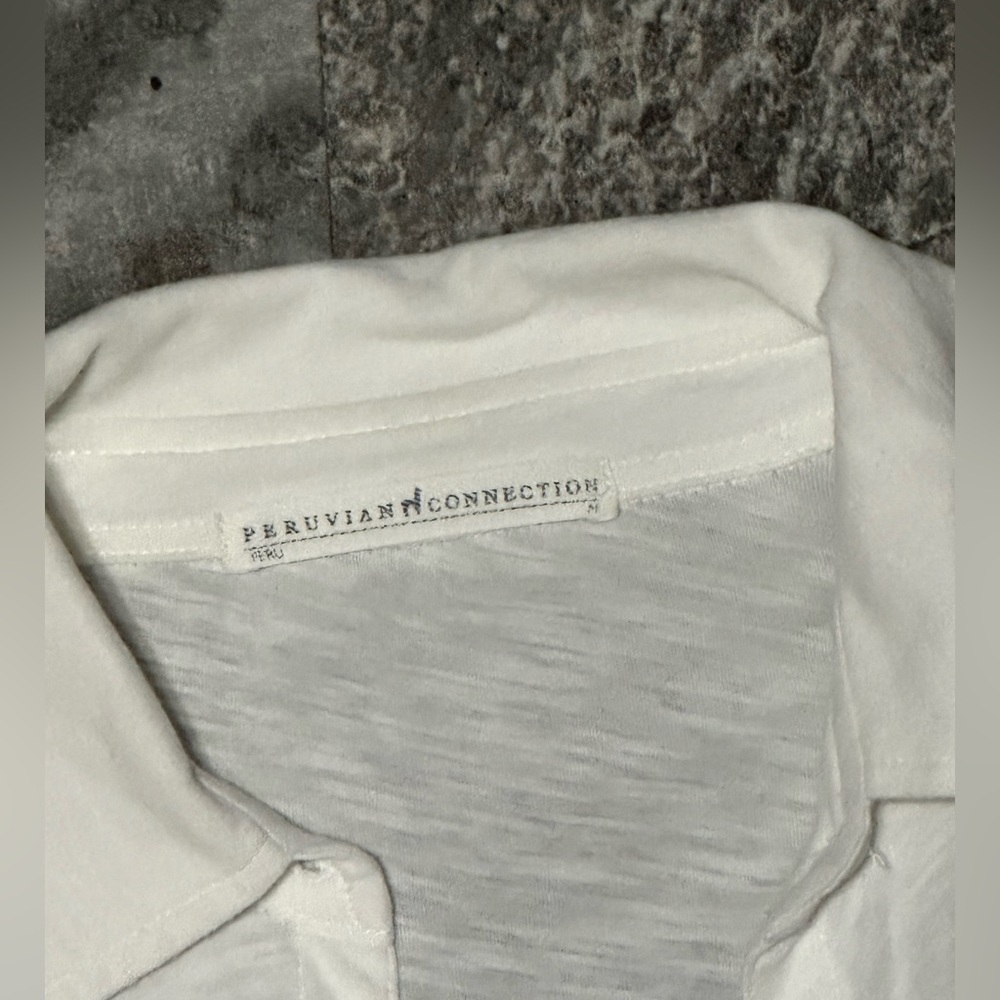 Peruvian Connection White Button Down - image 3